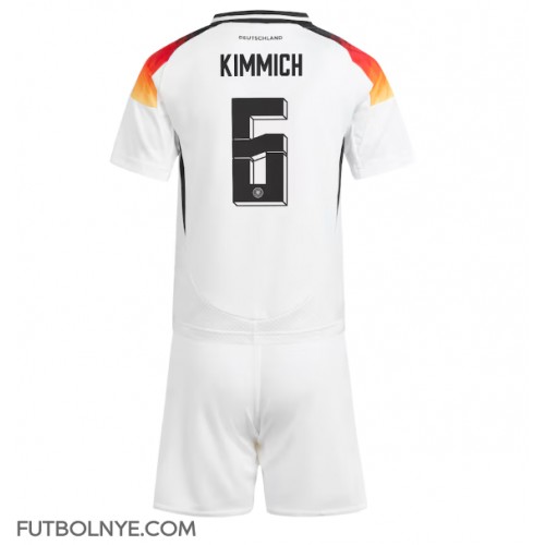 Camiseta Alemania Joshua Kimmich #6 Primera Equipación para niños Eurocopa 2024 manga corta (+ pantalones cortos)